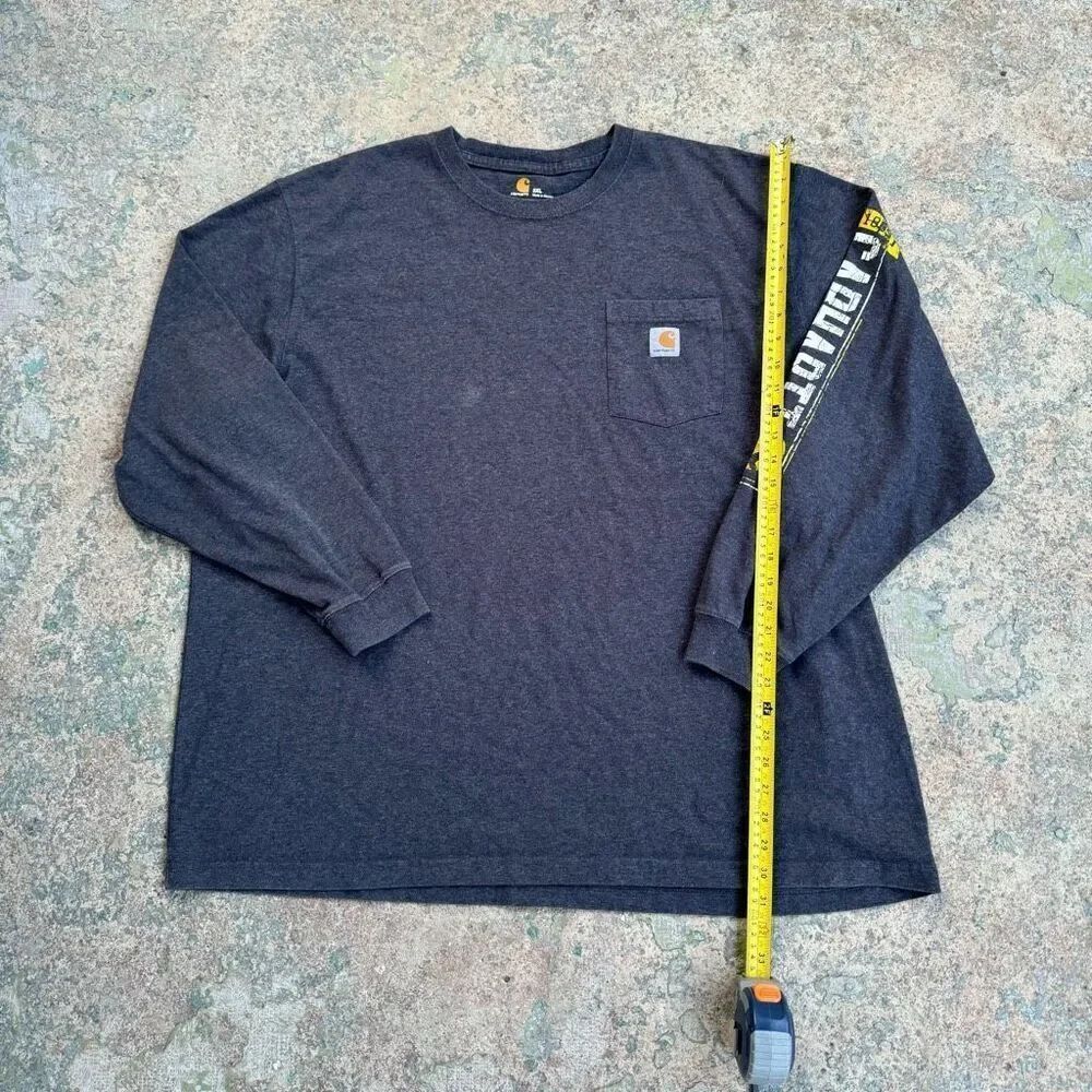 Carhartt Classic Logo Casual Pocket Long Sleeve Y2K Shirt